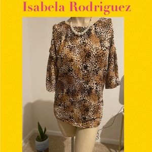 Isabela Rodriguez Knit Top Size M, Excel. Cond.